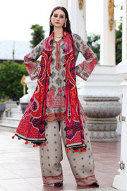 3 Piece - Charizma Khaddar Digital Printed Suit with Digital Printed Khaddar Dupatta (Unstitched)