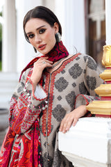 3 Piece - Charizma Khaddar Digital Printed Suit with Digital Printed Khaddar Dupatta (Unstitched)