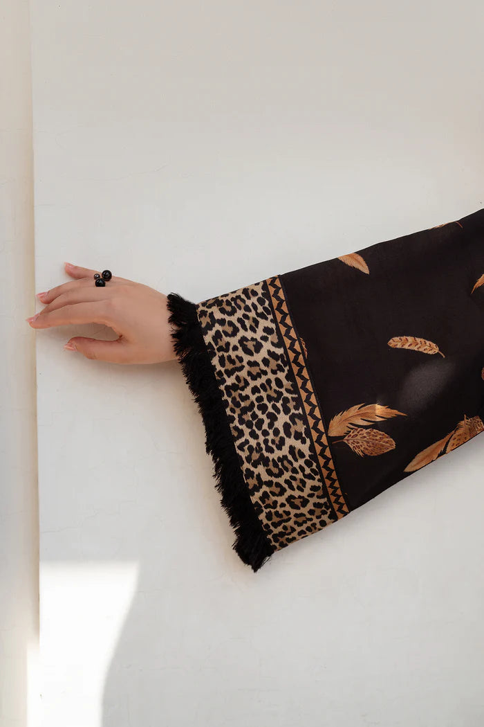 3 Piece - Baroque Karandi Digital Printed Suit with Digital Printed Karandi Dupatta (Unstitched)