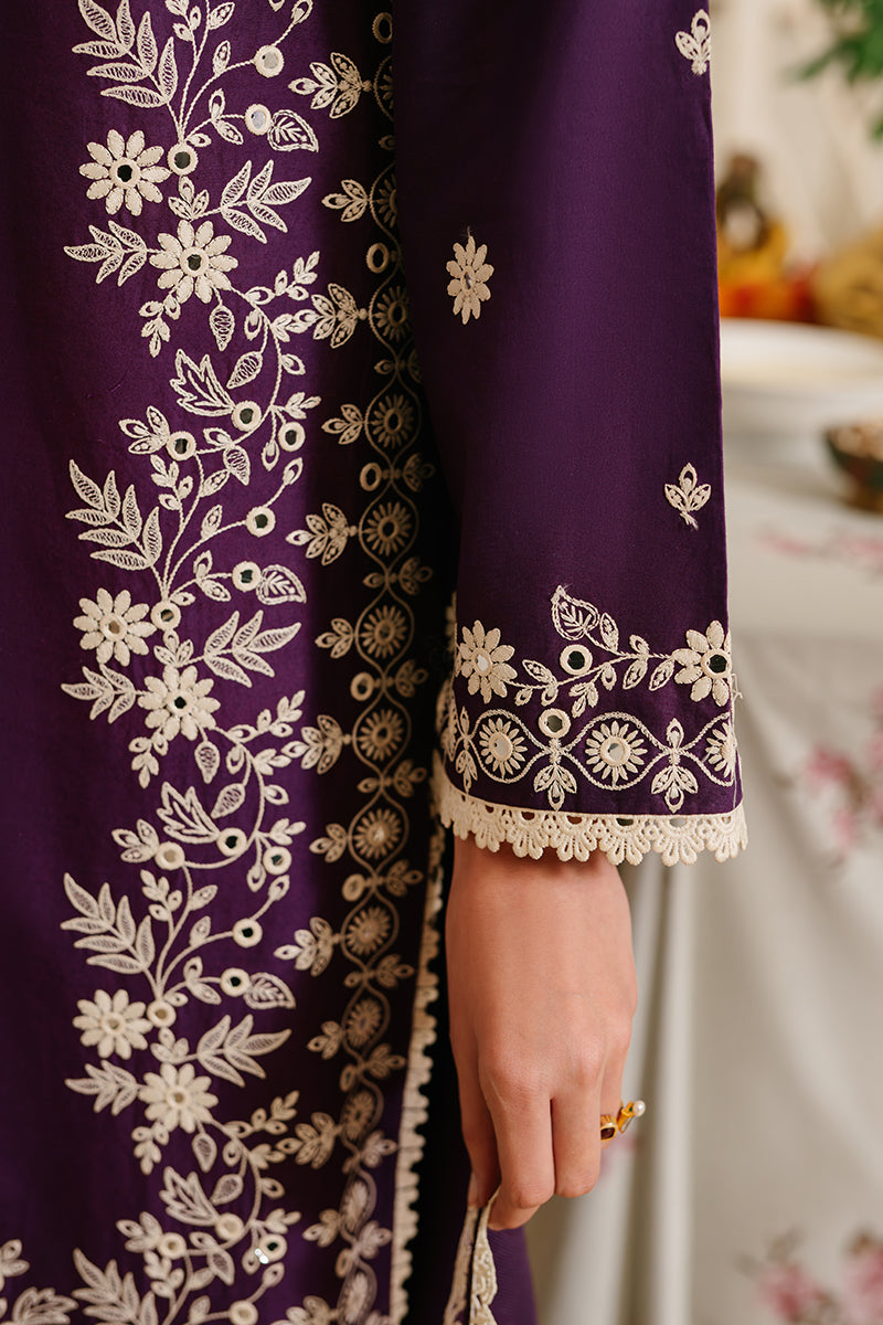 3 Piece - Dhanak Full Heavy Embroidered Suit with Full Embroidered Dhanak Shawl (Unstitched)