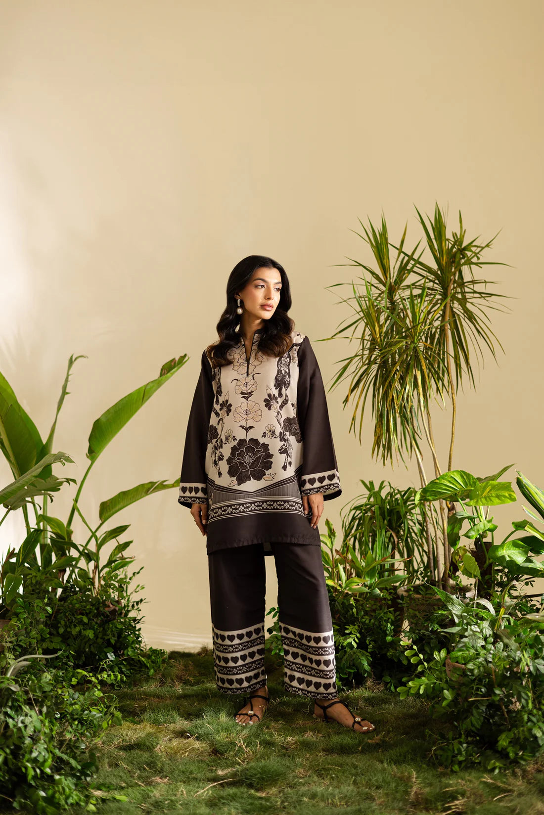 3 Piece - Silk  Digital Printed Shamooz Silk  Suit with Digital Printed Silk Dupatta (Unstitched)