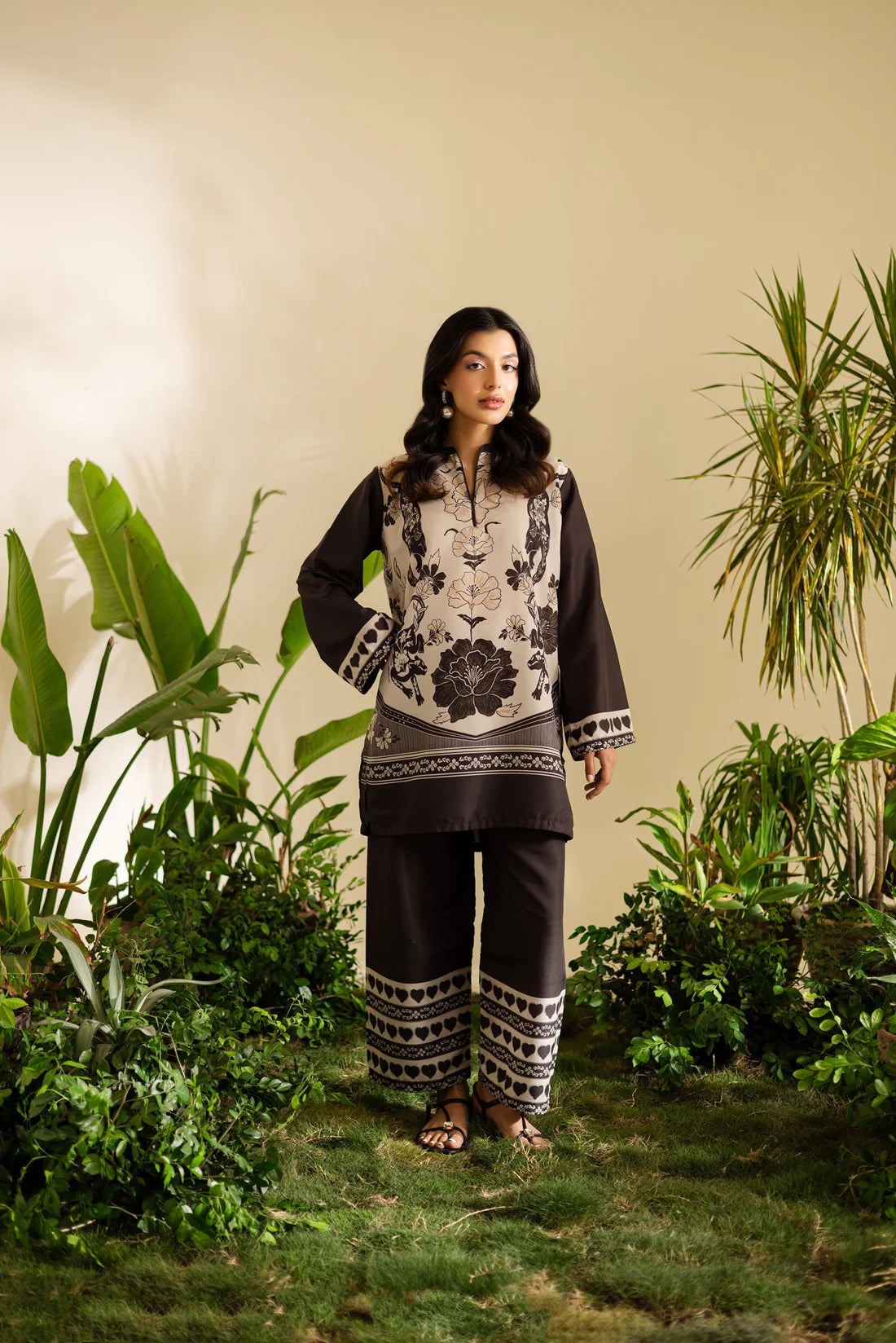 3 Piece - Silk  Digital Printed Shamooz Silk  Suit with Digital Printed Silk Dupatta (Unstitched)
