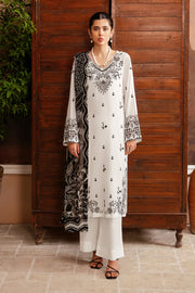 3 Piece - Dhanak Full Heavy Embroidered Suit with Digital Print Wool Shawl (Unstitched)