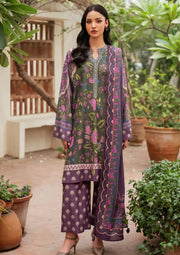 3 Piece - Baroque Karandi Digital Printed Suit with Digital Printed Karandi Dupatta (Unstitched)