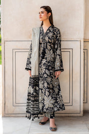 3 Piece - Baroque Khaddar Digital Printed Suit with Digital Printed Khaddar Dupatta (Unstitched)
