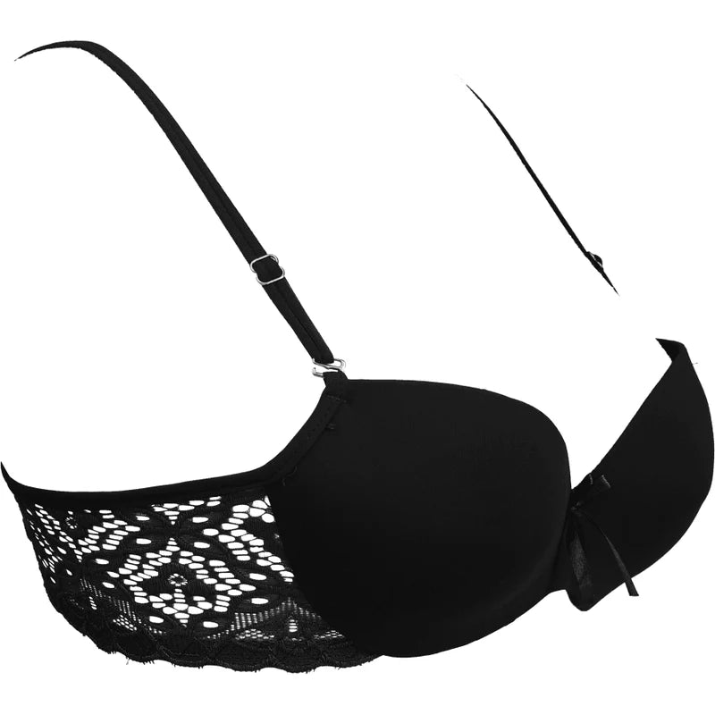 Bra - Black Medusa Padded Balconette