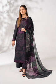 3 Piece - Iznik Khaddar Full Heavy Embroidered Suit with Digital Printed Khaddar Dupatta (Unstitched)