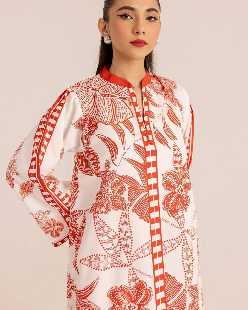 3 Piece - Lulusar Linen Printed Co-Ord Set with Printed Linen Trouser (Unstitched)