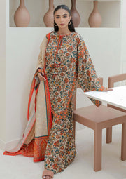 3 Piece - Khaddar Digital Printed Suit with Digital Printed Khaddar Dupatta (Unstitched)