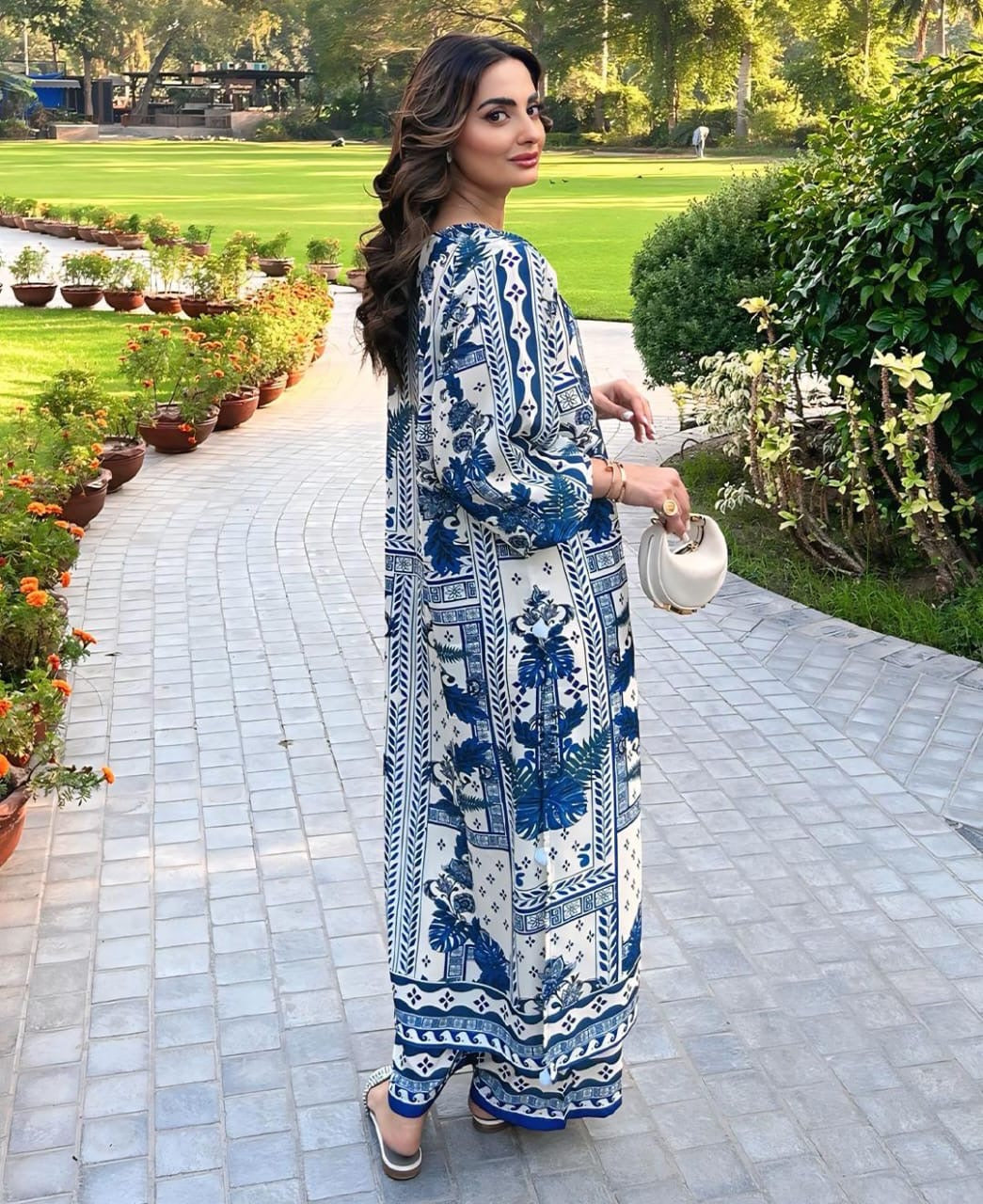 3 Piece - Silk  Digital Printed Shamooz Silk  Suit with Digital Printed Silk Dupatta (Unstitched)