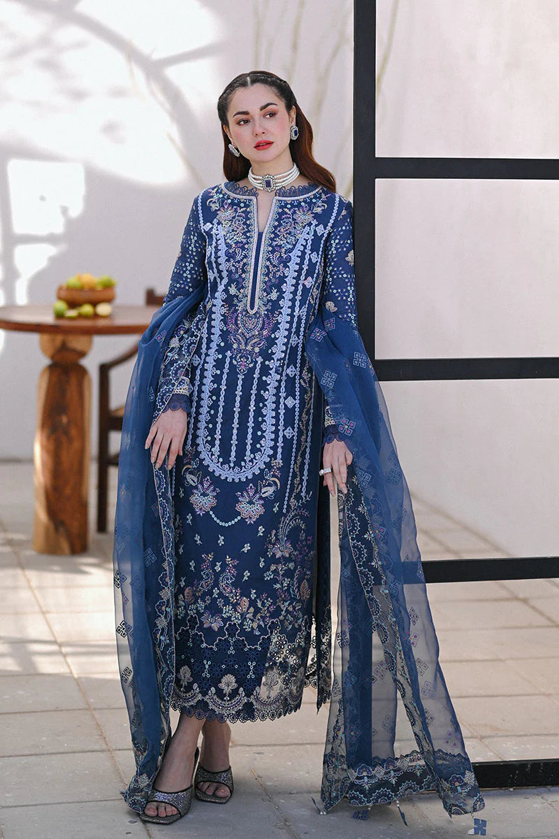 3 Piece - Full Net Heavy Sequins,Tilla and Handwork Suit with Net Dupatta (Unstitched)