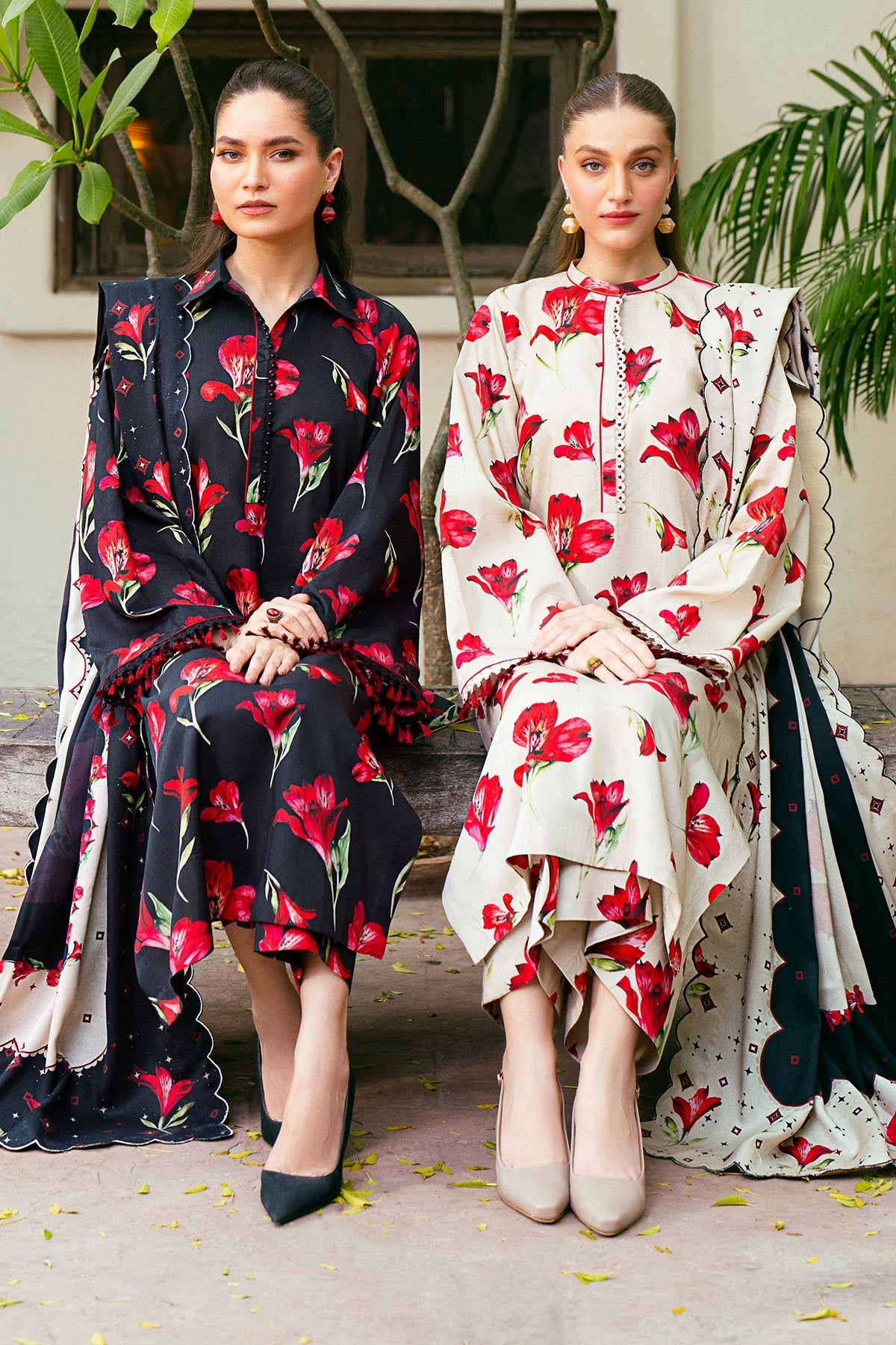 3 Piece - Karandi Digital Printed Suit with Digital Printed Karandi Dupatta (Unstitched)