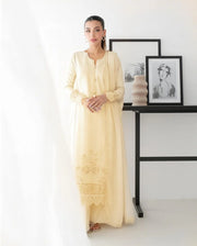 3 Piece - Maria B Dhanak Full Heavy Embroidered Suit with Embroidered Winter Wool Shawl (Unstitched)