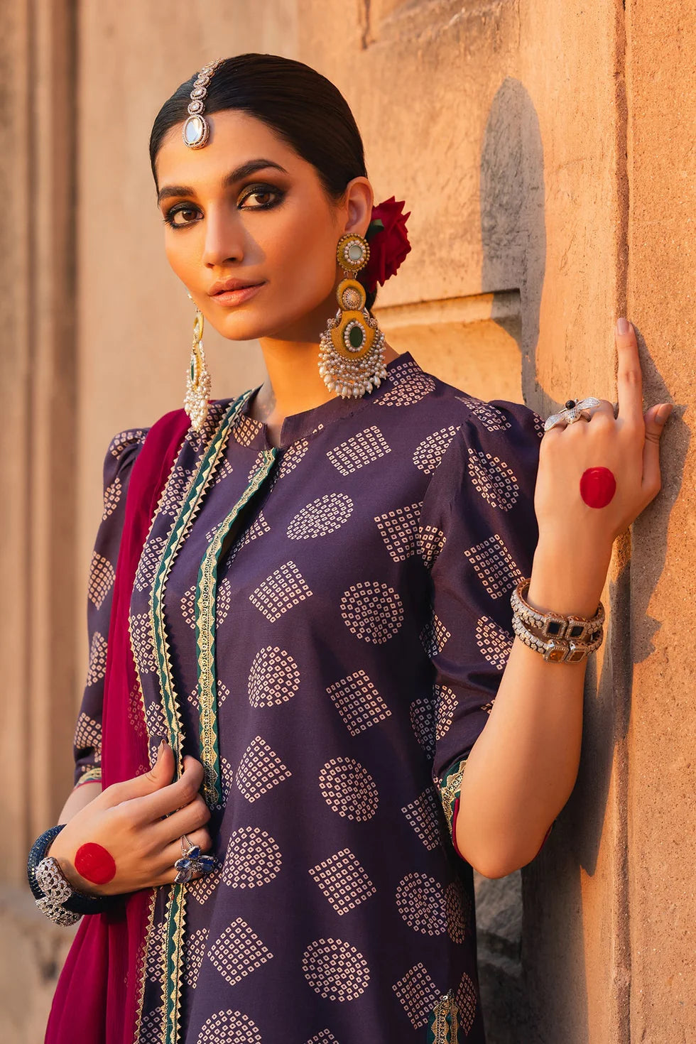 3 Piece - Printed Lawn Embroidered Suit with Lawn Duppatta (Unstitched)