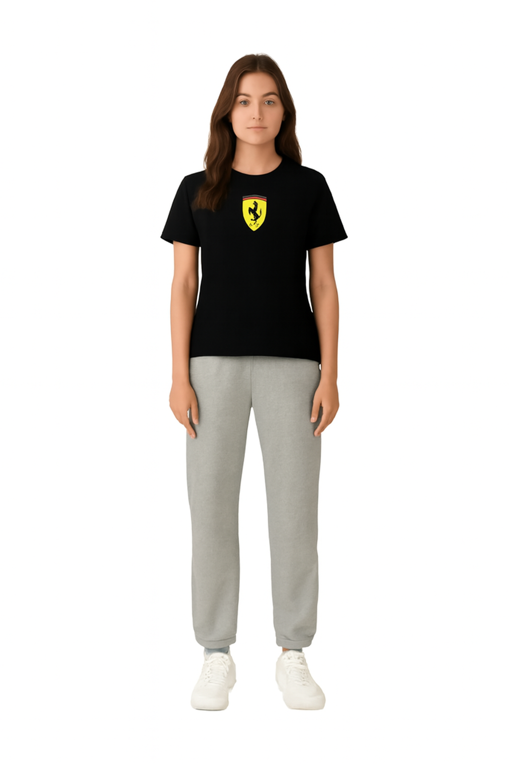 Ferrari  - Women's Classic Black T-Shirt