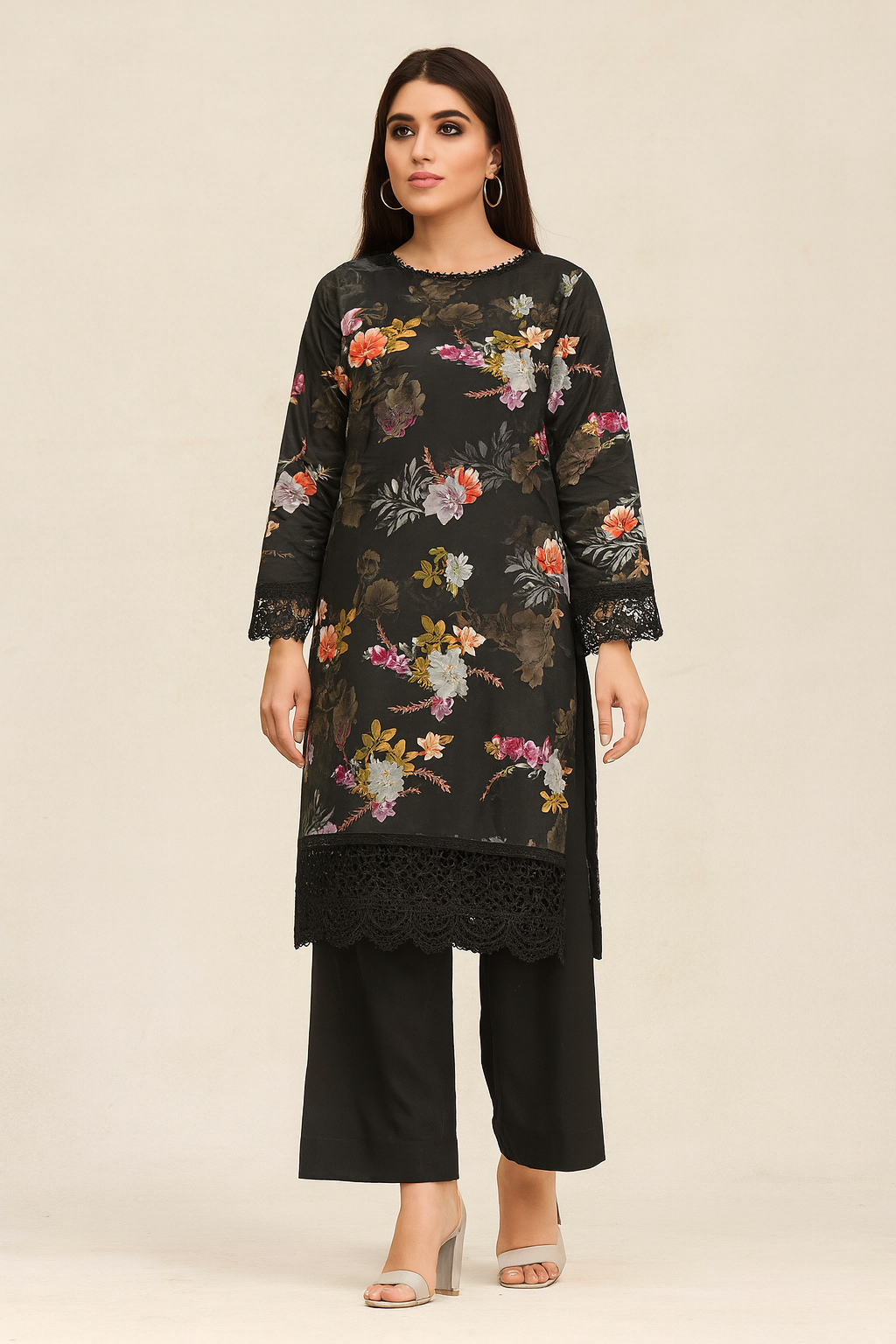 2 Piece - Printed Lawn Suit (Unstitched)