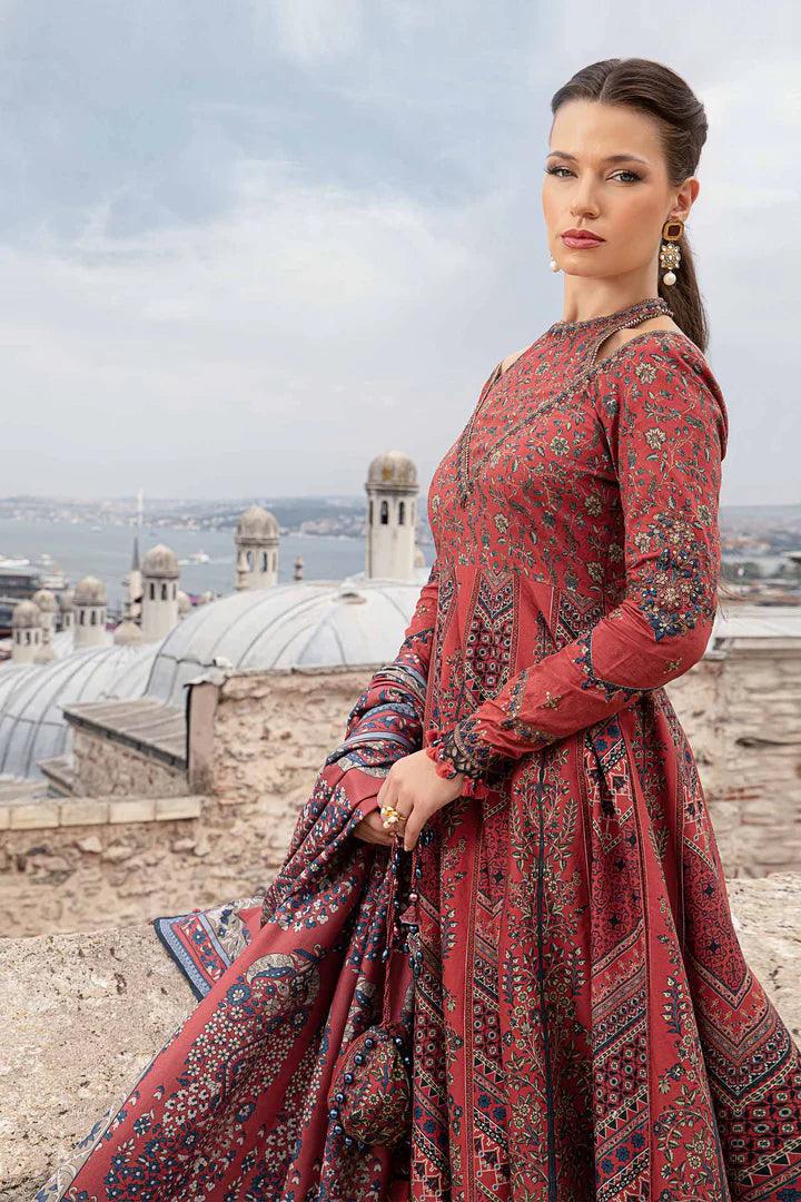 3 Piece - Printed Lawn Embroidered Suit with Lawn Duppatta (Unstitched)