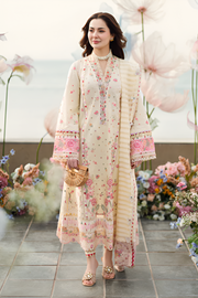 3 Piece - Dhanak Embroidered Suit with Dhanak Heavy Embroidered Shawl (Unstitched)