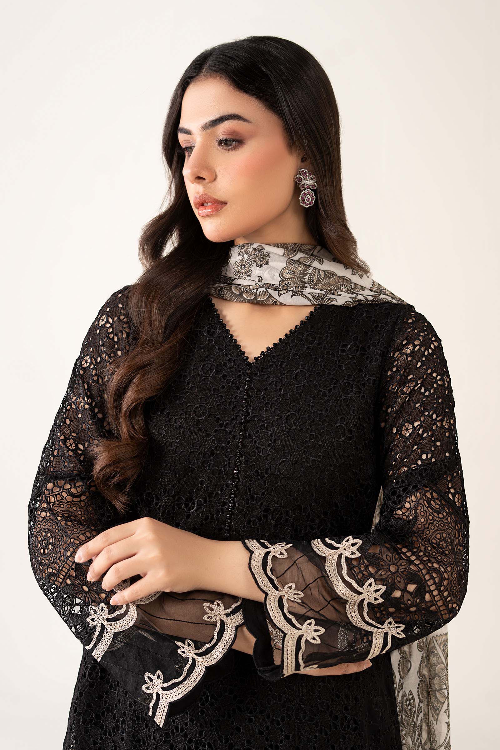 3 Piece - Dhanak Embroidered Suit with Digital Printed Wool Shawl (Unstitched)