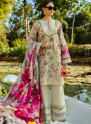 3 Piece - Linen Digital Printed Suit with Linen Digital Printed Dupatta (Unstitched)