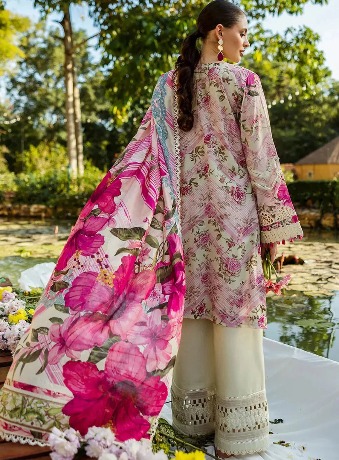 3 Piece - Linen Digital Printed Suit with Linen Digital Printed Dupatta (Unstitched)