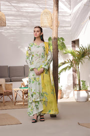 3 Piece - Karandi Digital Printed Suit with Digital Printed Karandi Dupatta (Unstitched)