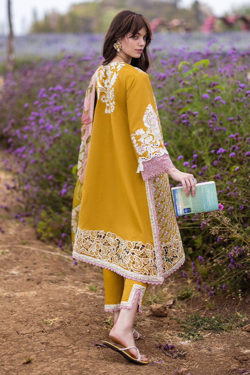 3 Piece -  Lawn Embroidered Suit with Tarkashi Monark Duppatta (Unstitched)