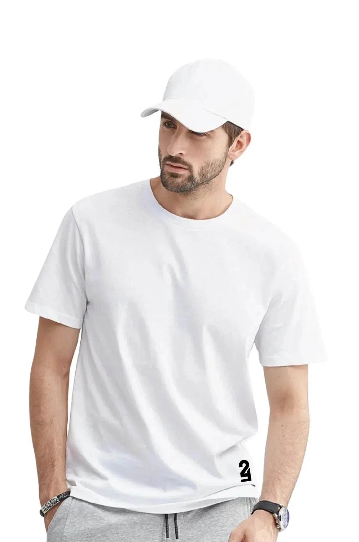 Classic Plain Off-White Tee - Unisex