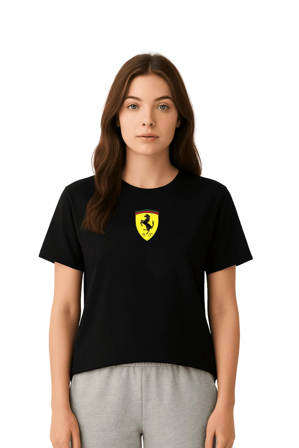 Ferrari  - Women's Classic Black T-Shirt