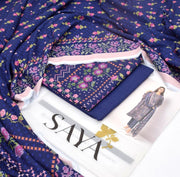 3 Piece - Saya Khaddar Printed Suit with Digital Printed Khaddar Dupatta (Unstitched)