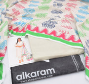 3 Piece - AlKaram Khaddar Printed Suit with Digital Printed Khaddar Dupatta (Unstitched)