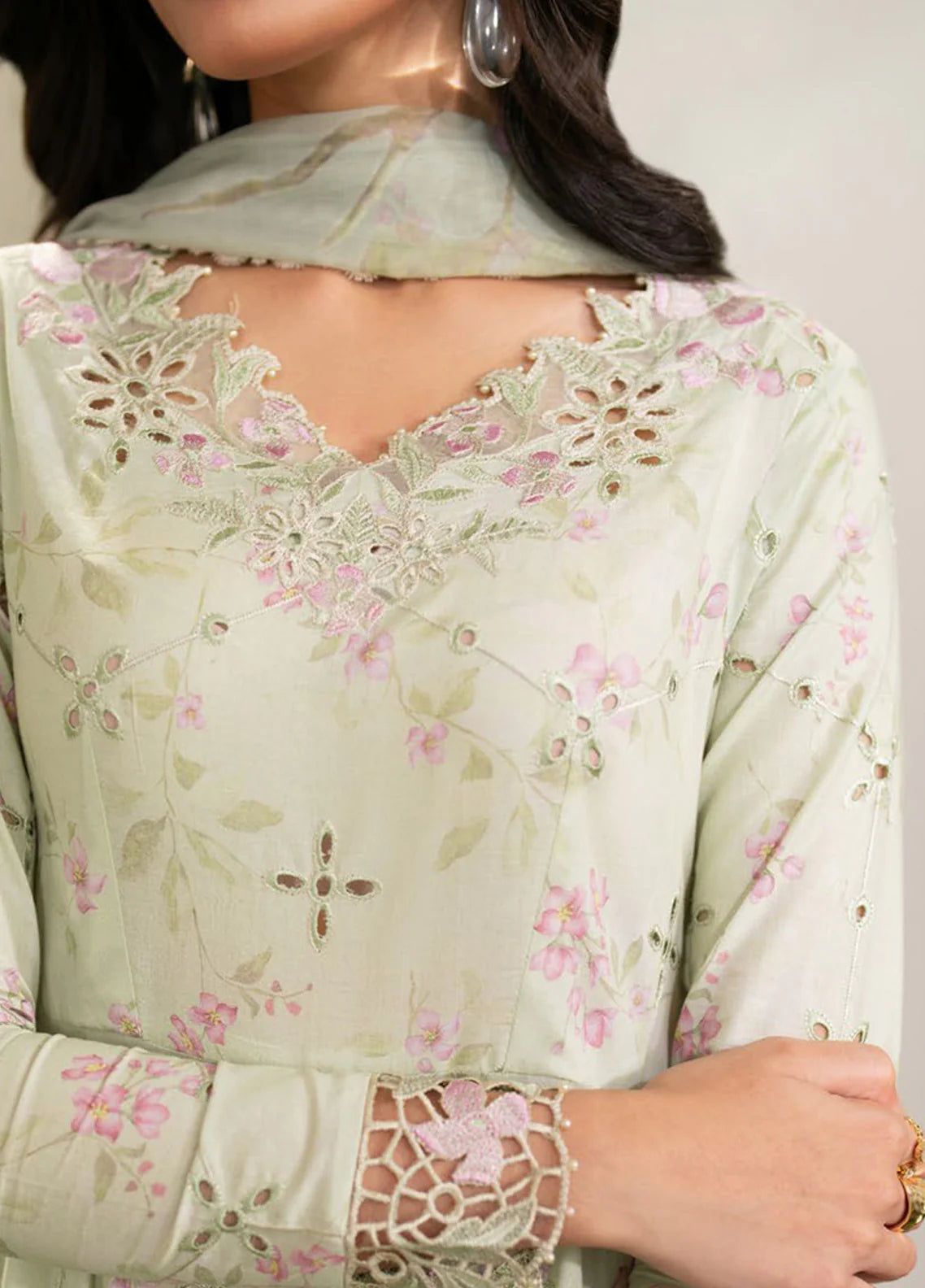 3 Piece - Karandi Digital Printed Suit with Digital Print Karandi Dupatta (Unstitched)