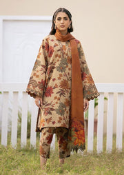 3 Piece - Khaddar Digital Printed Suit with Digital Printed Khaddar Dupatta (Unstitched)