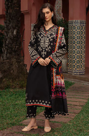 3 Piece - Charizma Khaddar Digital Printed Suit with Digital Printed Khaddar Dupatta (Unstitched)