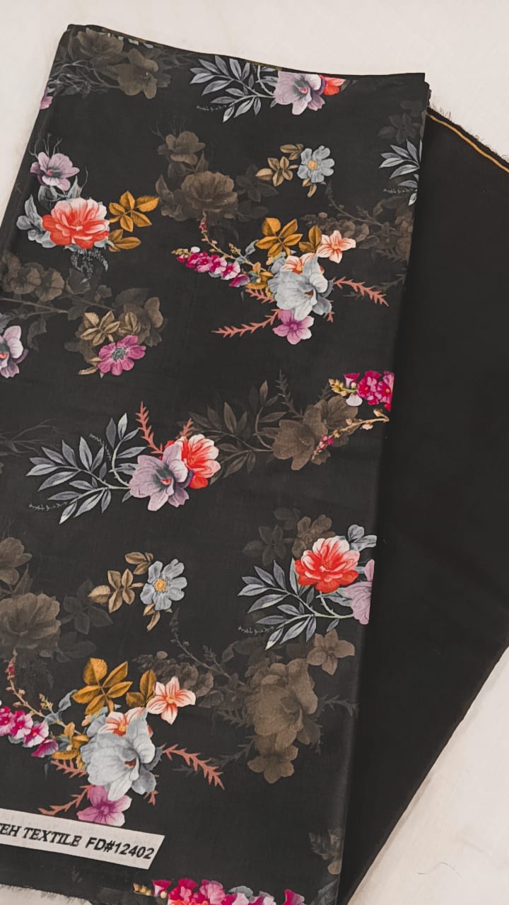 2 Piece - Printed Lawn Suit (Unstitched)