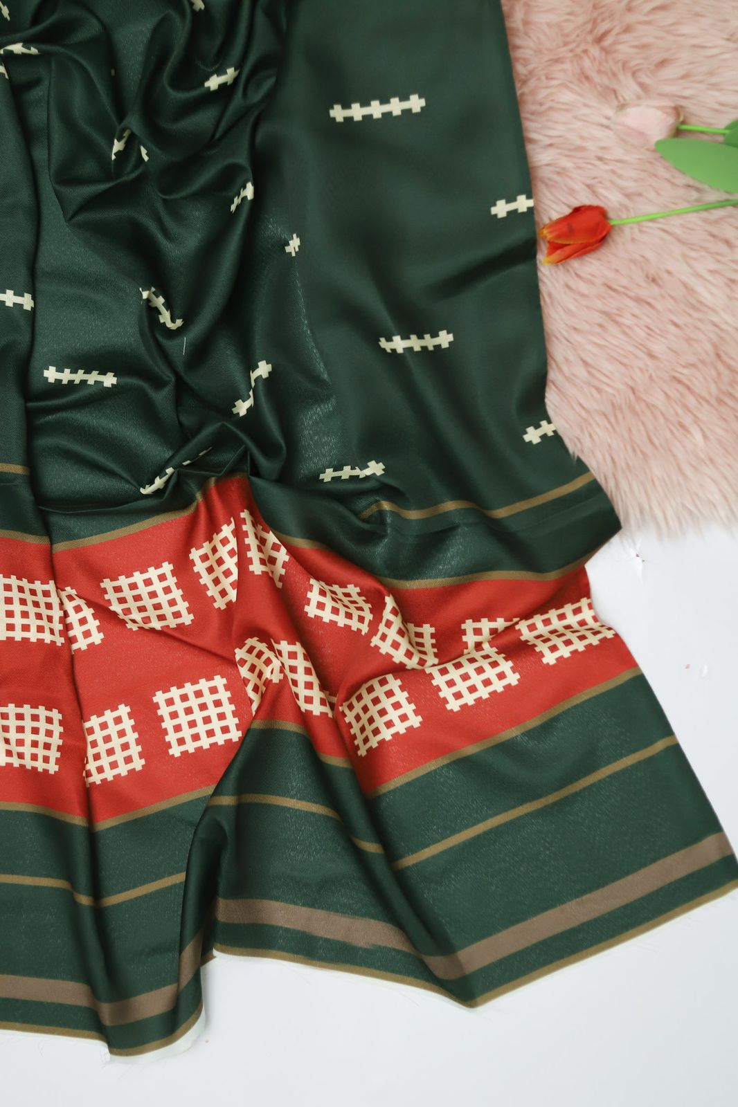 3 Piece - Maria B Dhanak Full Heavy Embroidered Suit with Digital Printed Wool Shawl (Unstitched)
