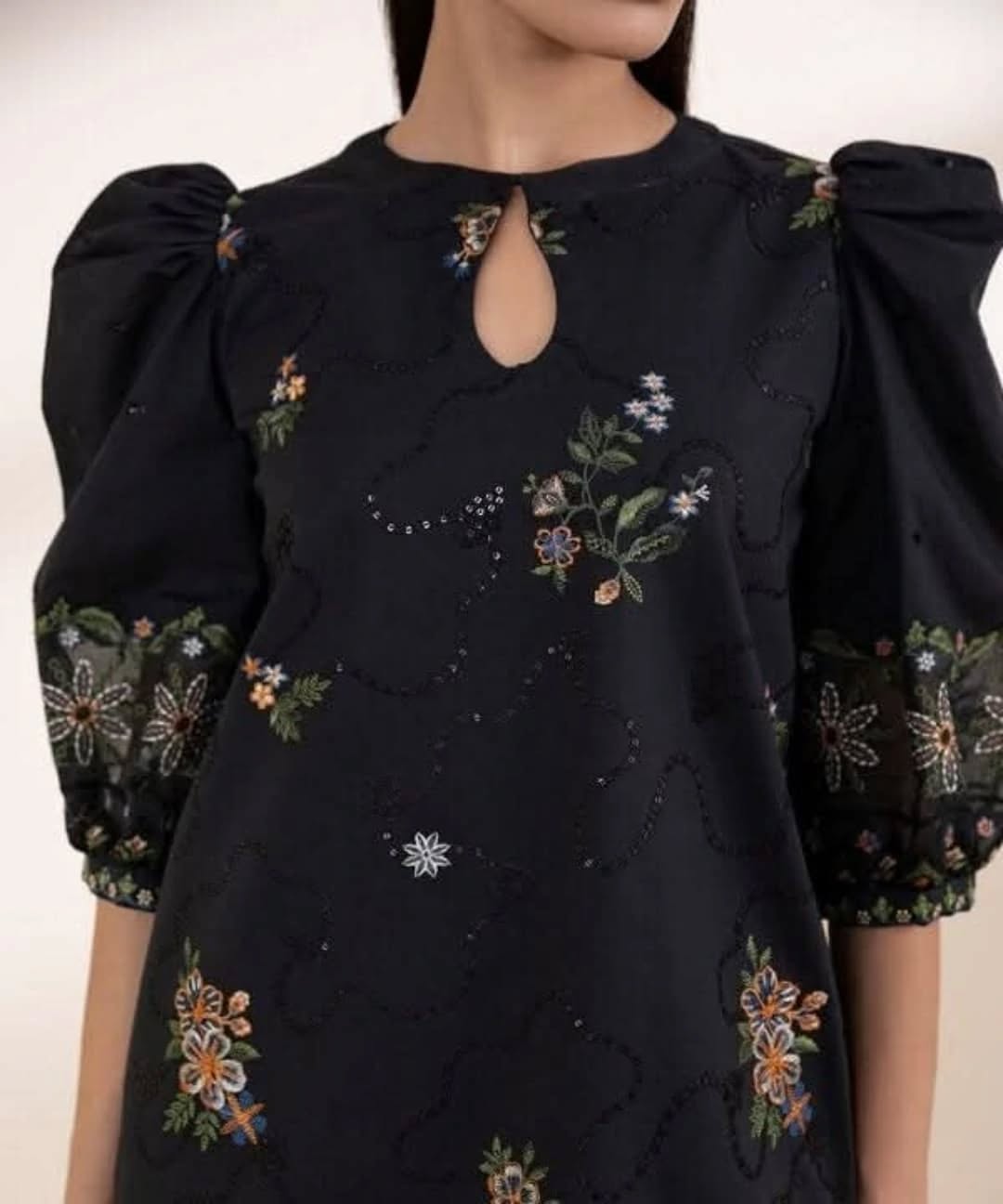 3 Piece - Dhanak Embroidered Suit with Digital Printed Pashmina Shawl (Unstitched)