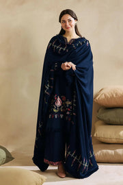3 Piece - Dhanak Embroidered Suit with Embroidered Dhanak Dupatta (Unstitched)