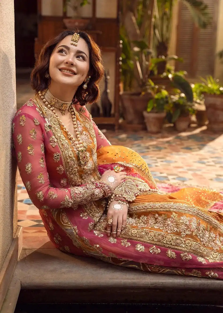 3 Piece - Chiffon Full Heavy Embroidered Suit with Organza Dupatta with Chiffon Border (Unstitched)