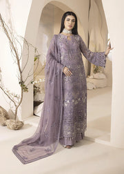3 Piece - Laam Organza and Chiffon Full Heavy Embroidered Suit with Embroidered  Chiffon Dupatta (Unstitched)