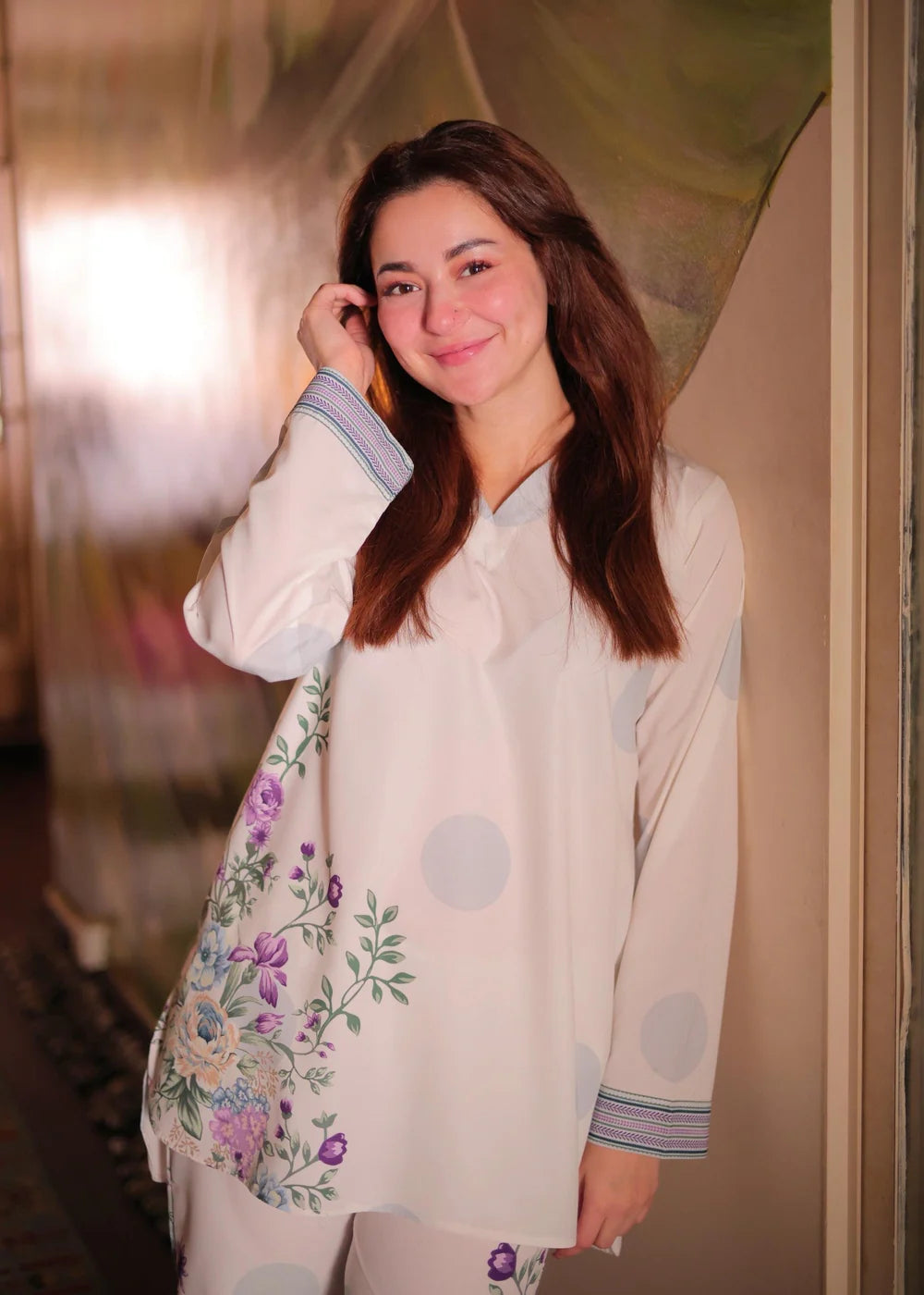 3 Piece - Silk Suit with Digital Printed Silk Dupatta (Unstitched)