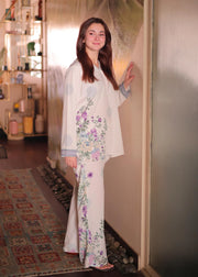 3 Piece - Silk Suit with Digital Printed Silk Dupatta (Unstitched)