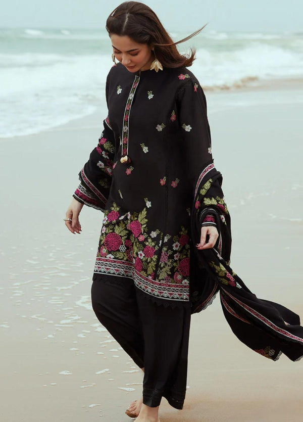 3 Piece - Cross Stitch Lawn Embroidered Suit with Embroidered Lawn Duppatta (Unstitched)