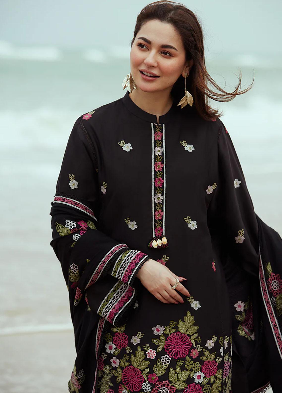 3 Piece - Cross Stitch Lawn Embroidered Suit with Embroidered Lawn Duppatta (Unstitched)