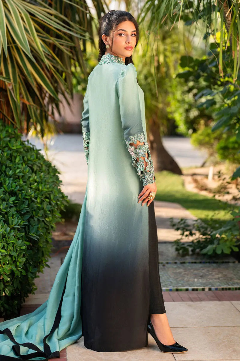 3 Piece - Shamooz Silk Suit with Digital Printed Silk Dupatta (Unstitched)