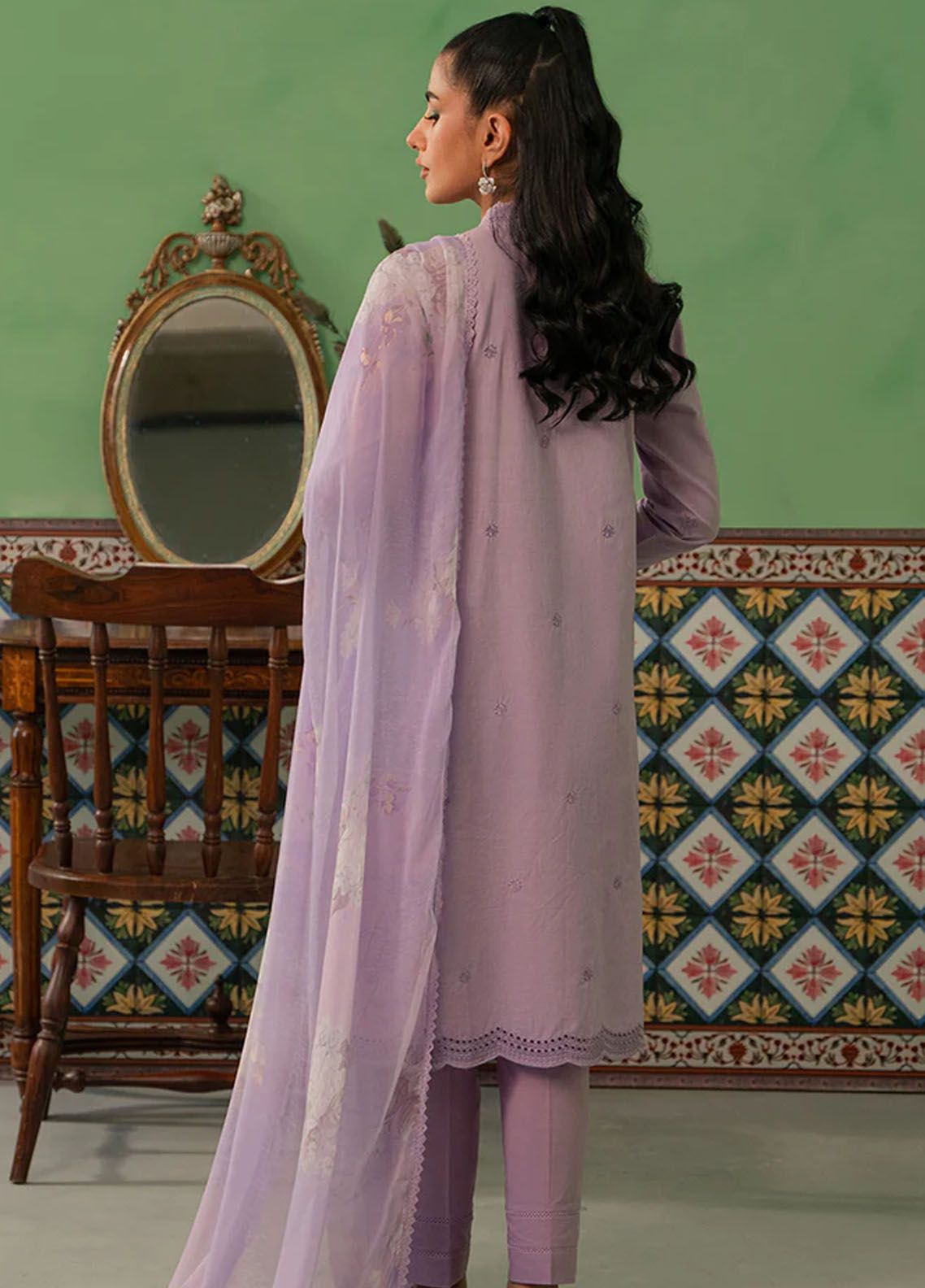 3 Piece - Cross Stitch Lawn Embroidered Suit with Tarkashi Monark Duppatta (Unstitched)