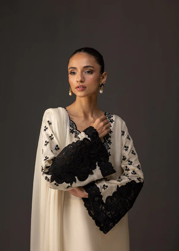 3 Piece - Shamooz Silk Suit with Digital Printed Silk Dupatta (Unstitched)