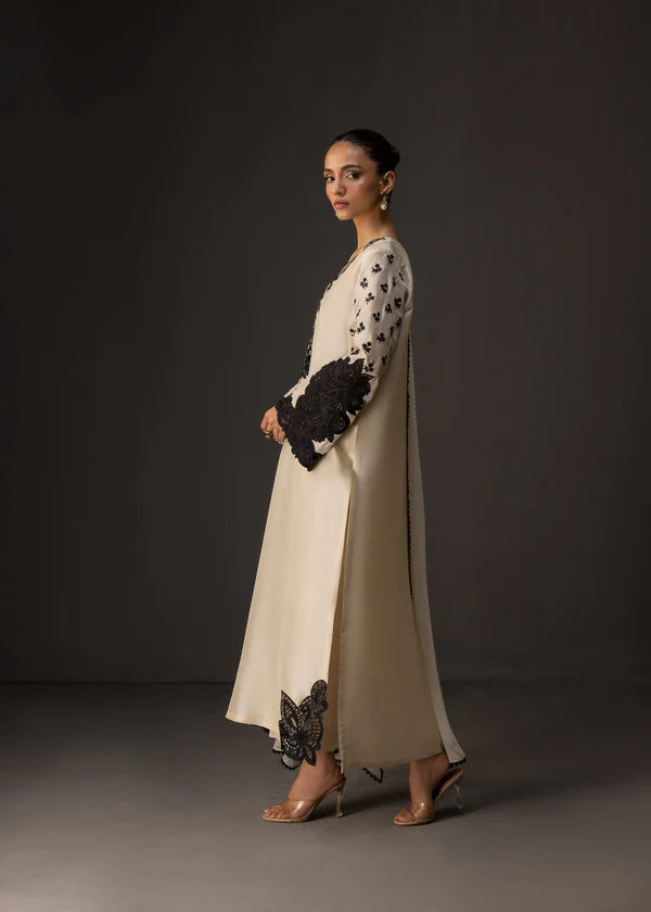 3 Piece - Shamooz Silk Suit with Digital Printed Silk Dupatta (Unstitched)