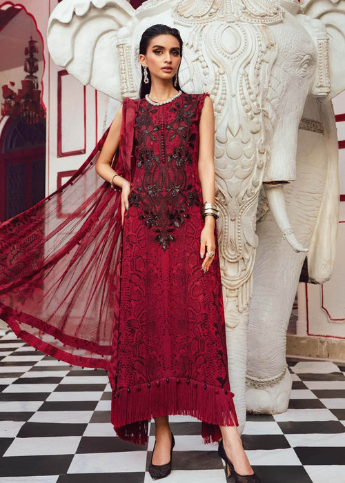 3 Piece - Silk Embroidered Digital Printed Suit with Silk Digital Printed Dupatta (Unstitched)
