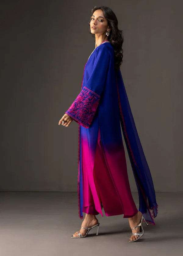 3 Piece - Silk  Digital Printed Shamooz Silk  Suit with Digital Printed Silk Dupatta (Unstitched)